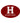 "H" Car Decal - The Harvard Shop