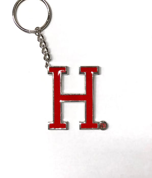Harvard Enamel H Keychain - The Harvard Shop