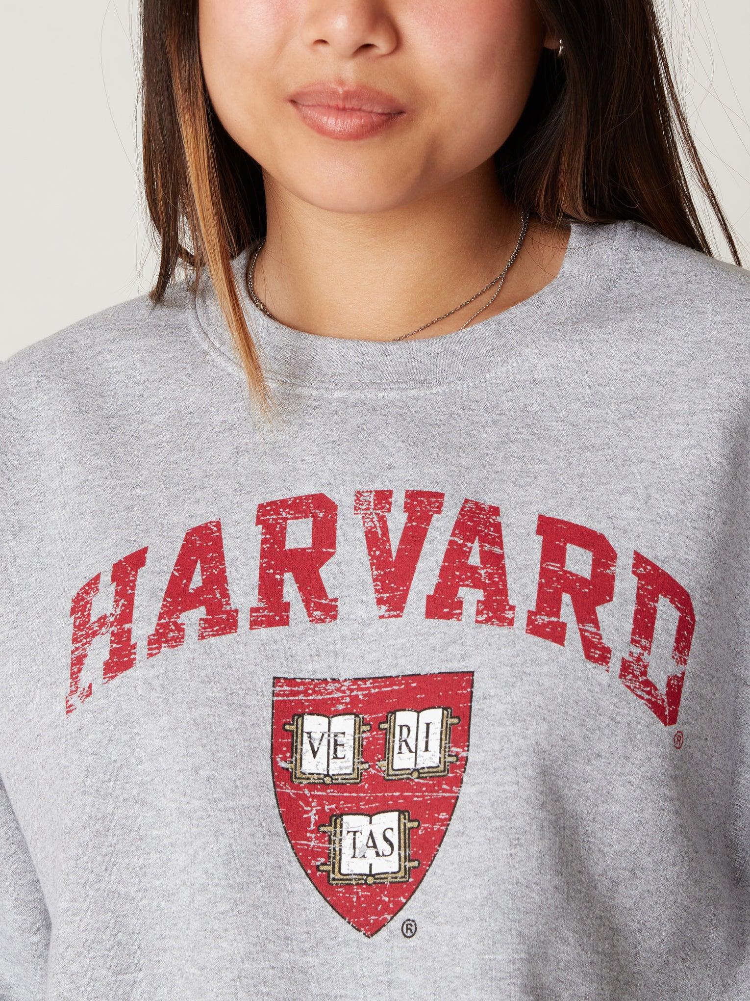 Sweatshirt with Printed Design - Dark red/Harvard - Ladies